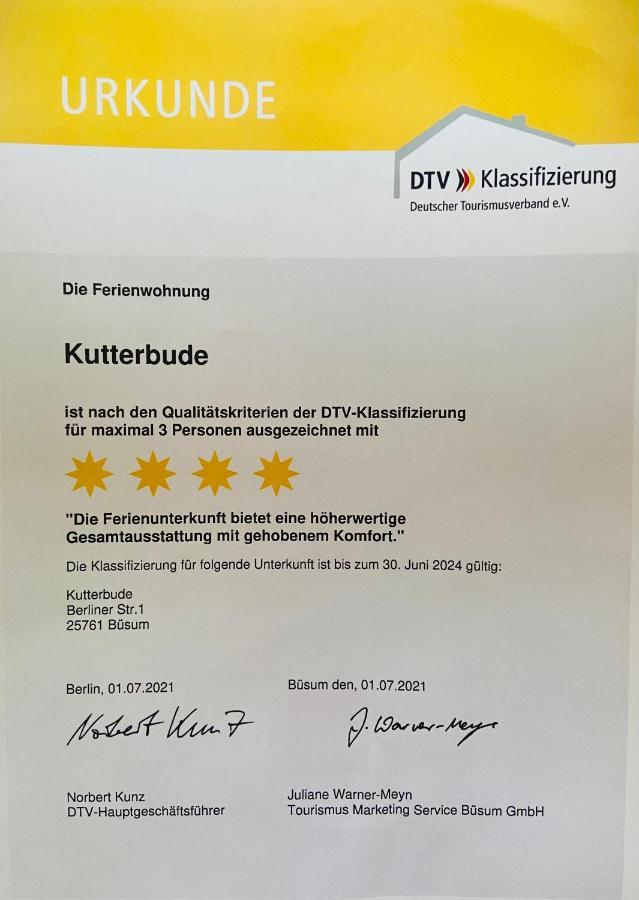 Kutterbude Buesum - Bude I Kültér fotó